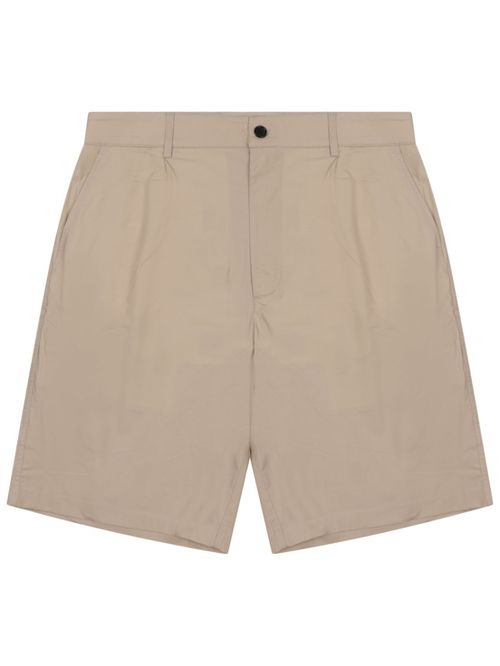 Beige Regular Solid Shorts