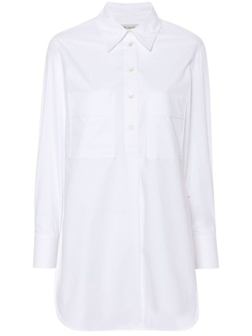 Long-sleeve cotton blouse - White