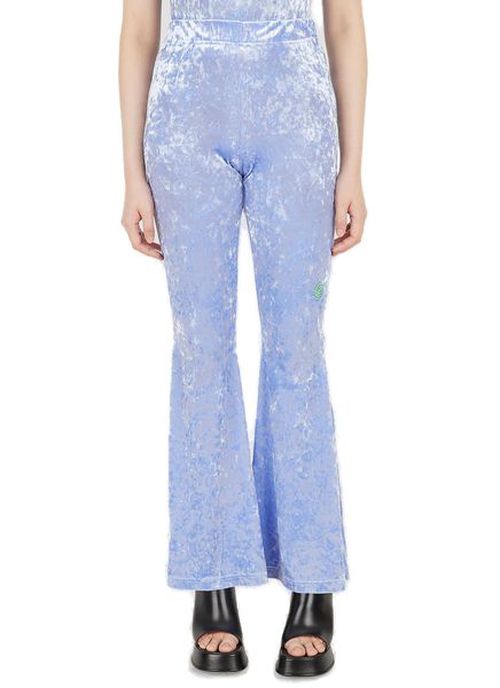 P.A.M. Hoge taille uitlopende fluwelen broek