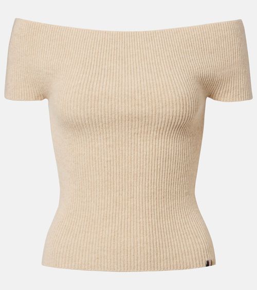 N°381 Libra cashmere-blend top