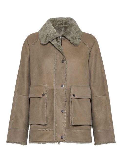 Zip-up bomber jacket - Brown