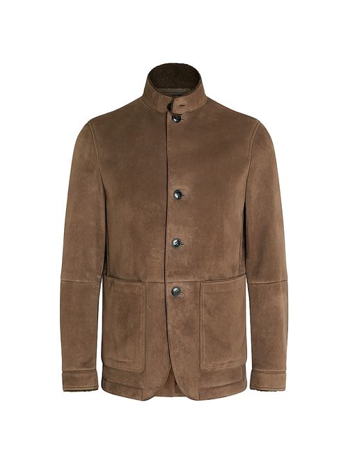 Men's Shearling Il Conte Jacket - Brown