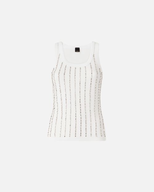 Vest top with jewel details - XS