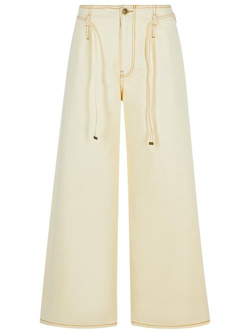 Cream Denim Jeans