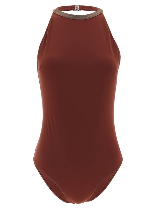 Precious Collar One-piece Swimsuit