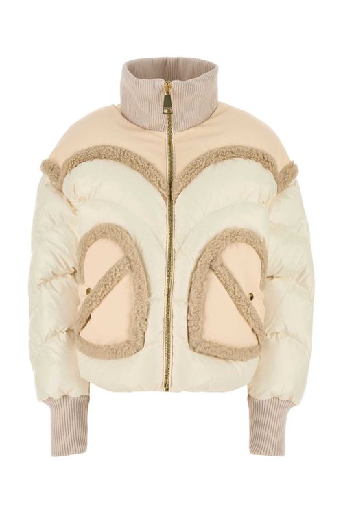 Ivory Nylon Corazon Down Jacket
