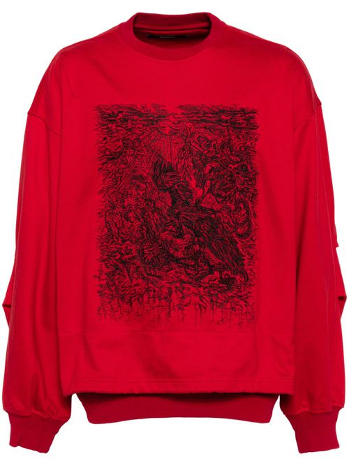 Night thieves title sweatshirt - Red