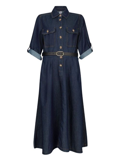 Denim shirt dress - Blue