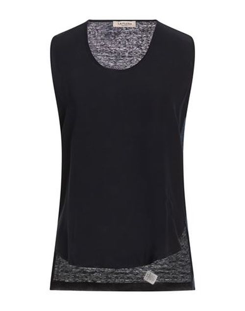 Woman Top Midnight blue Size 10 Silk, Linen