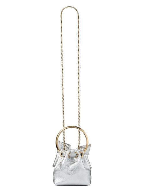 Jimmy Choo Women's Vintage Silver Micro Bonbon Bag With Bow in Silverlgld | J000173623