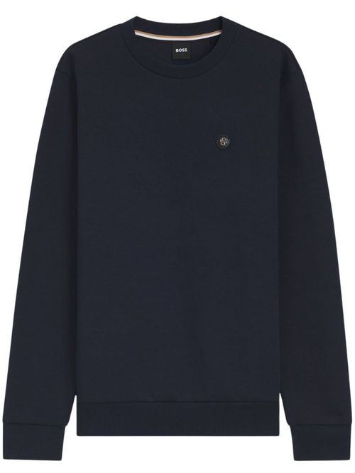 Navy Blue Cotton Sweatshirt