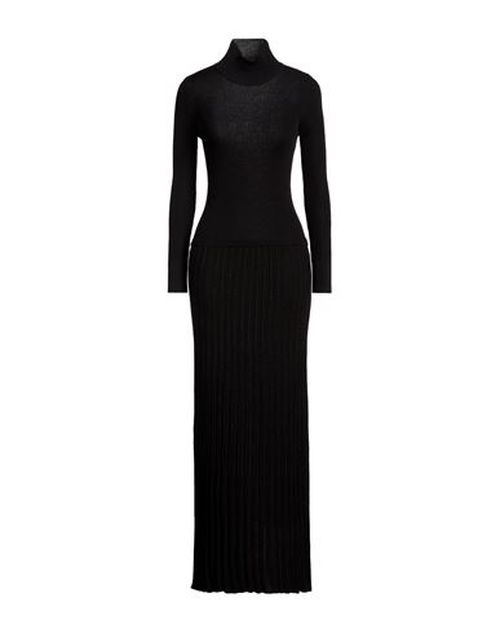 Woman Maxi dress Black Size M Wool, Acrylic