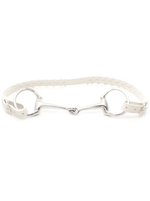 Hermès Pre-Owned 여성 2011 Horsebit belt - White 935718
