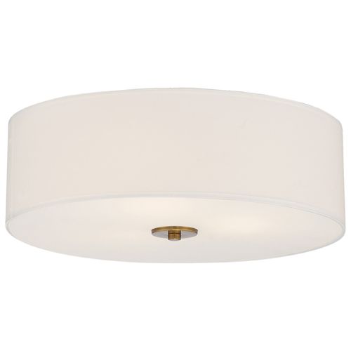 Antique Brushed Brass LED Flush Mount from the Mid Town Collection