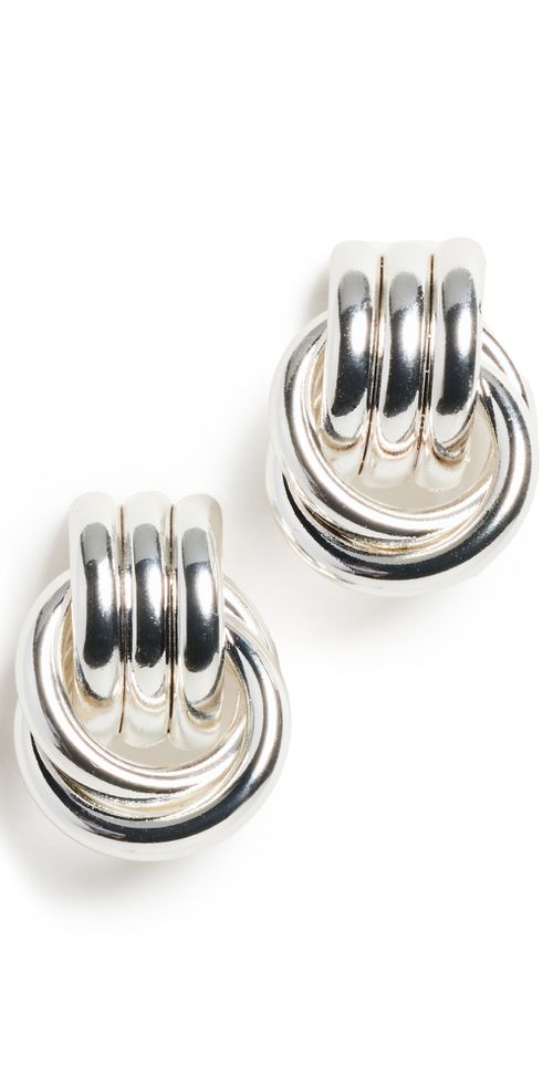 Baby Knot Silver Earrings Silver One Size