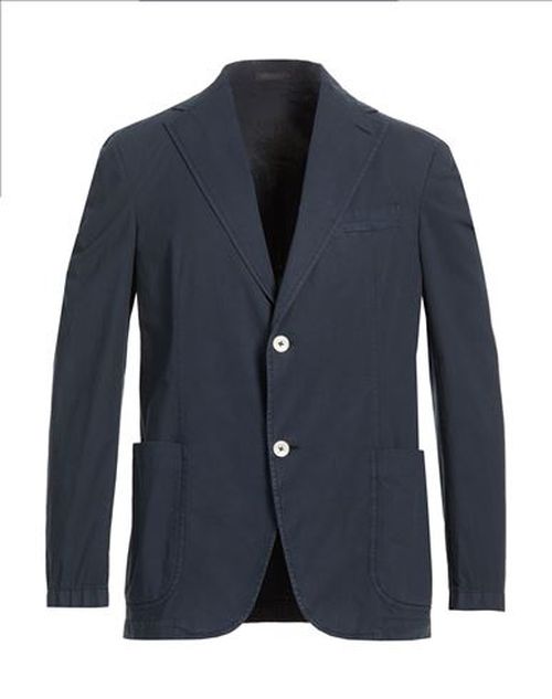 Man Blazer Midnight blue Size 36 Cotton, Elastane