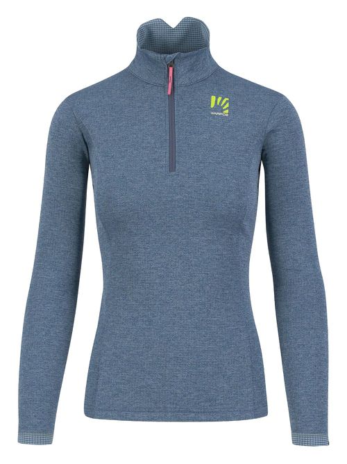 Pizzocco half-zip long-sleeve top - Blue