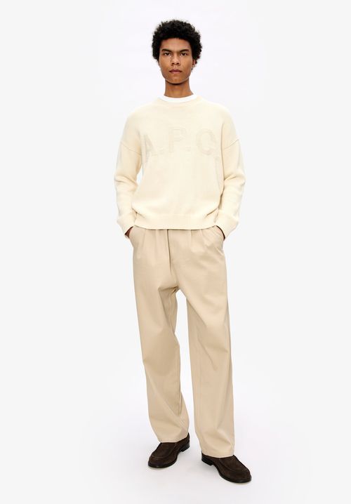 A. P.C. Men's Leo sweater Size: Extra Small in Ecru
