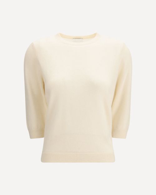 Crew-neck Sweater with three-quarter sleeves Female XS