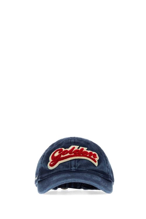 Washed Denim Baseball Cap — Navy