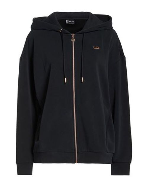 Woman Sweatshirt Black Size M Polyester, Modal, Elastane