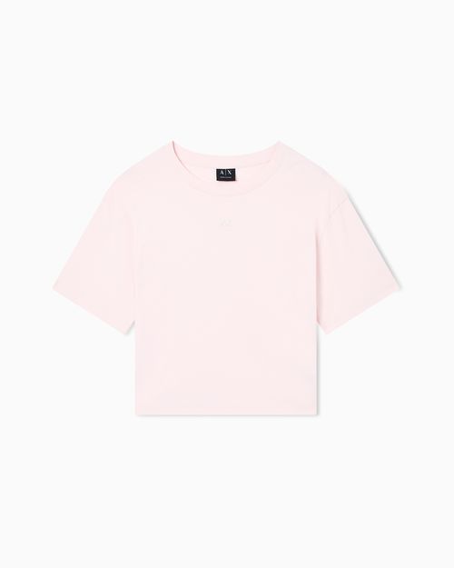 Cropped Cotton Jersey T-Shirt