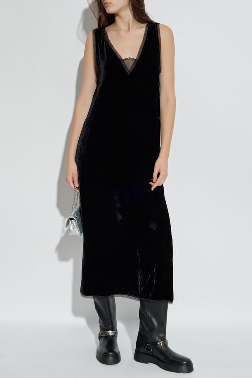 Velvet Dress ‘Renzo’, Women's, Black