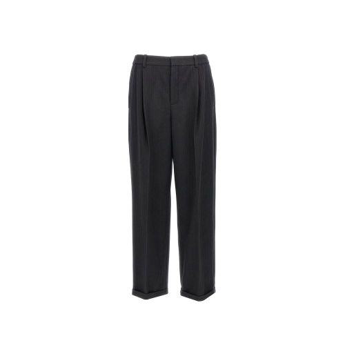 Cashmere Blend Trousers — Black