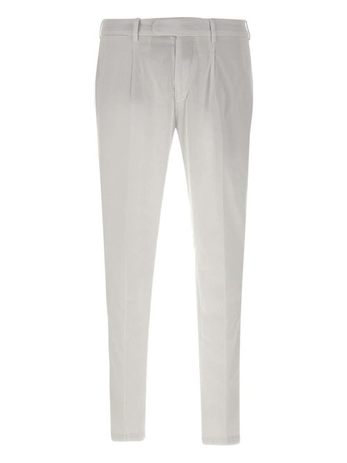 Pleated tailored trousers - White