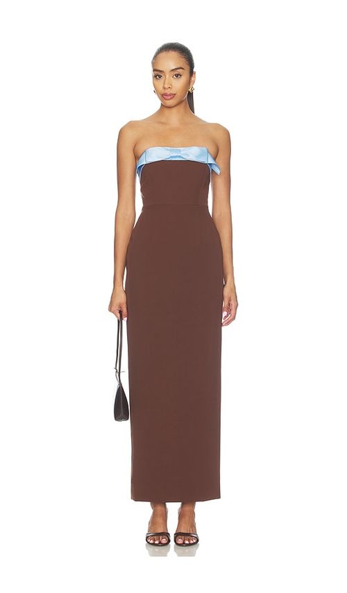 Sonya Moda x REVOLVE Ivrea Ribbon Dress in Brown. - XS also in S, M