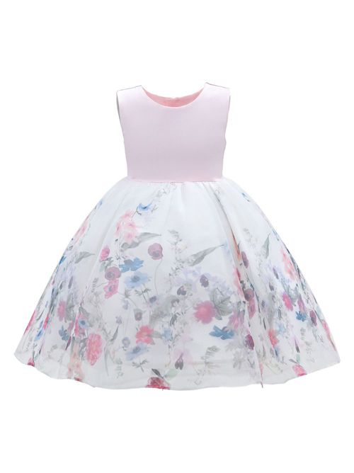 Mabel floral-print dress - White
