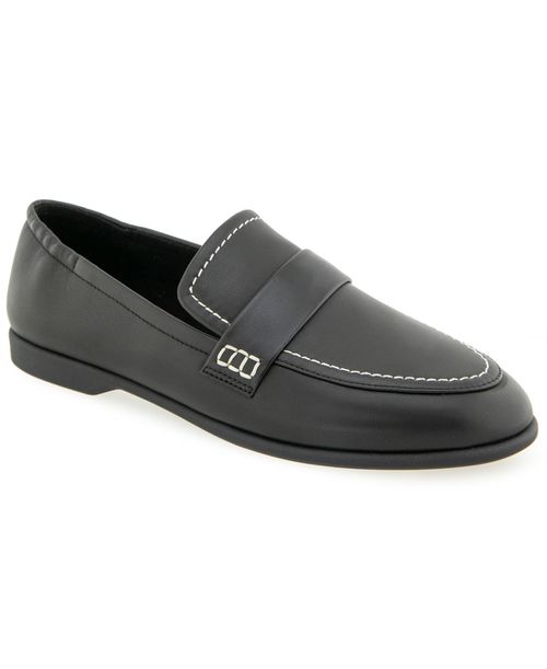 Women's Noha Casual Flat - Black soft nappa leather