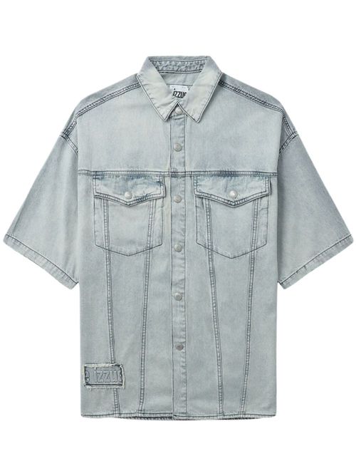 Washed denim shirt - Blue