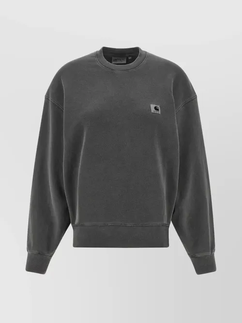 Carhartt Wip - crew neck sweatshirt with ribbed cuffs and he