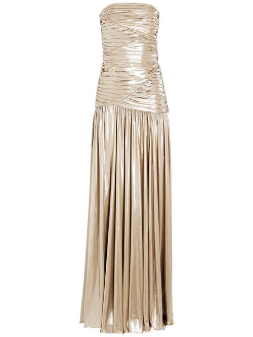 Josie bandeau maxi dress - Gold