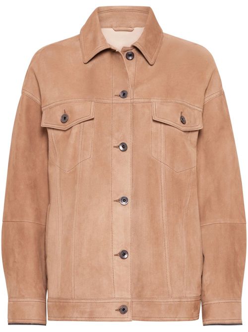 Couture suede jacket - Brown