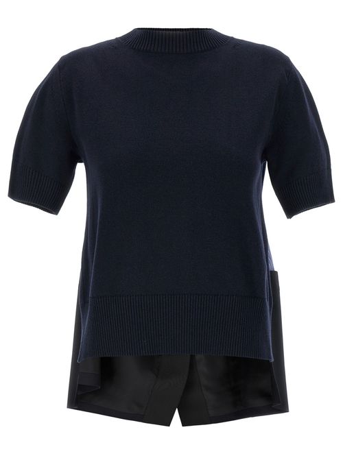 Blue Patchwork sweater