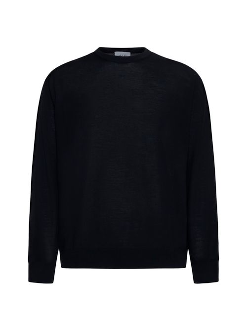 Virgin Wool Crewneck Sweater — Black