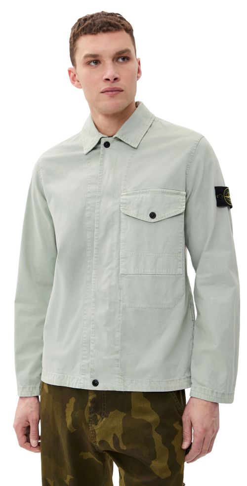 Garment Dyed Overshirt Sage