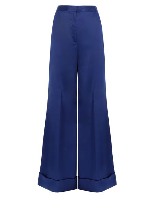 Pantalone ampio in raso