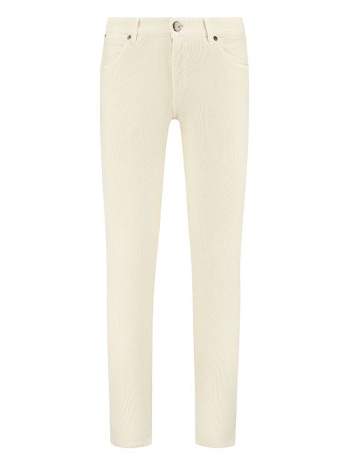Logo-patch trousers - Neutrals