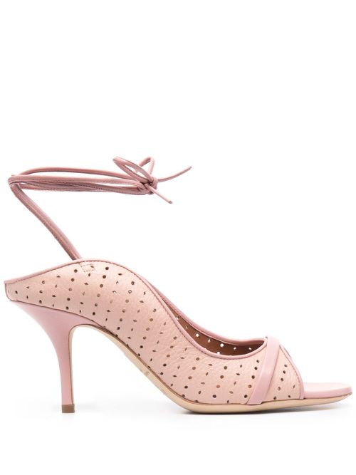 Alba 85mm ankle-tie sandals - Pink