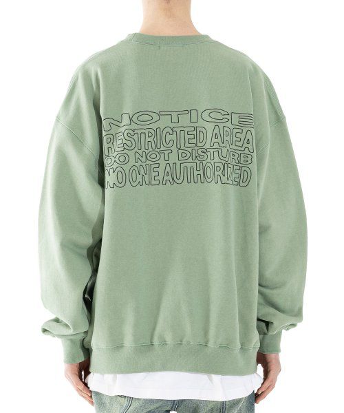 Restricted Area Heavy Overfit Sweatshirt MSHCR002-KK