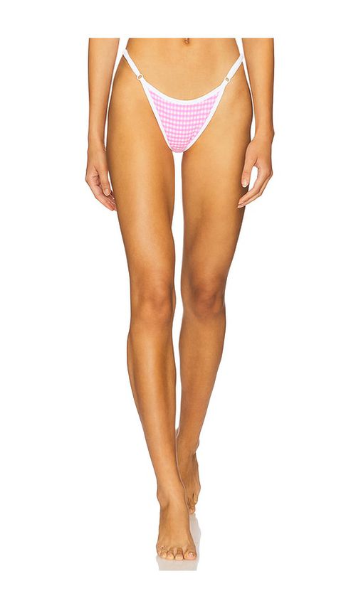 VDM Niki Reversible Bikini Bottom in Pink. -  XS also in L