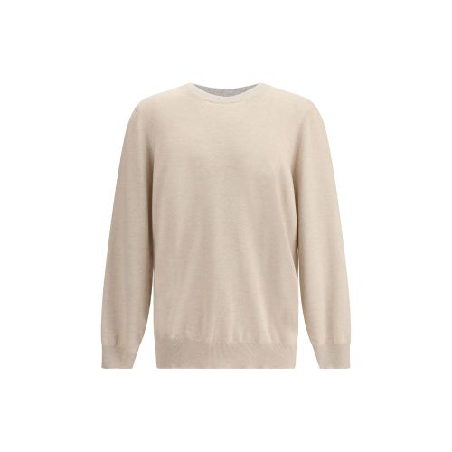 Cashmere Crew Neck Sweater — Beige