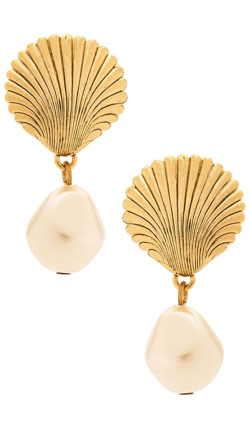 Jennifer Behr Alana Earrings in Metallic Gold