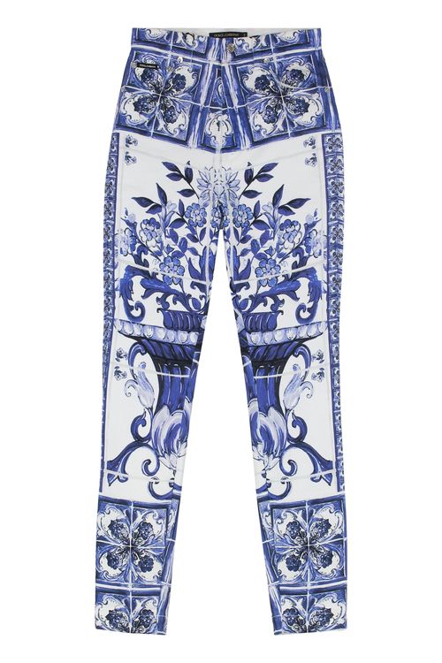 Majolica-print Grace Jeans