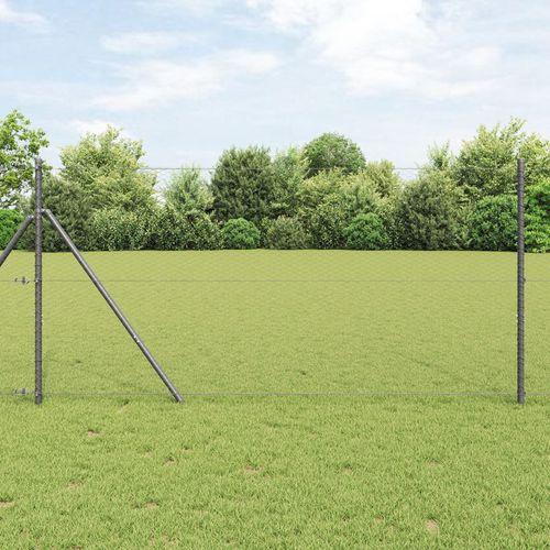 Hexagon Fence Grey 1.4x50 m Steel