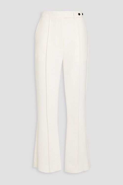 Crepe bootcut pants