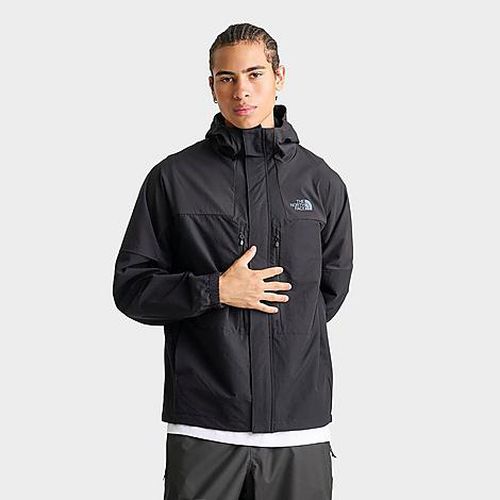 Men's Trishull Woven Full-Zip Hooded Jacket in TNF Black